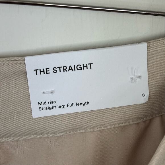 NWT Ann Taylor Factory Mid-Rise Straight Leg Pants - Khaki beige tan - Women's 8 - Picture 6 of 8